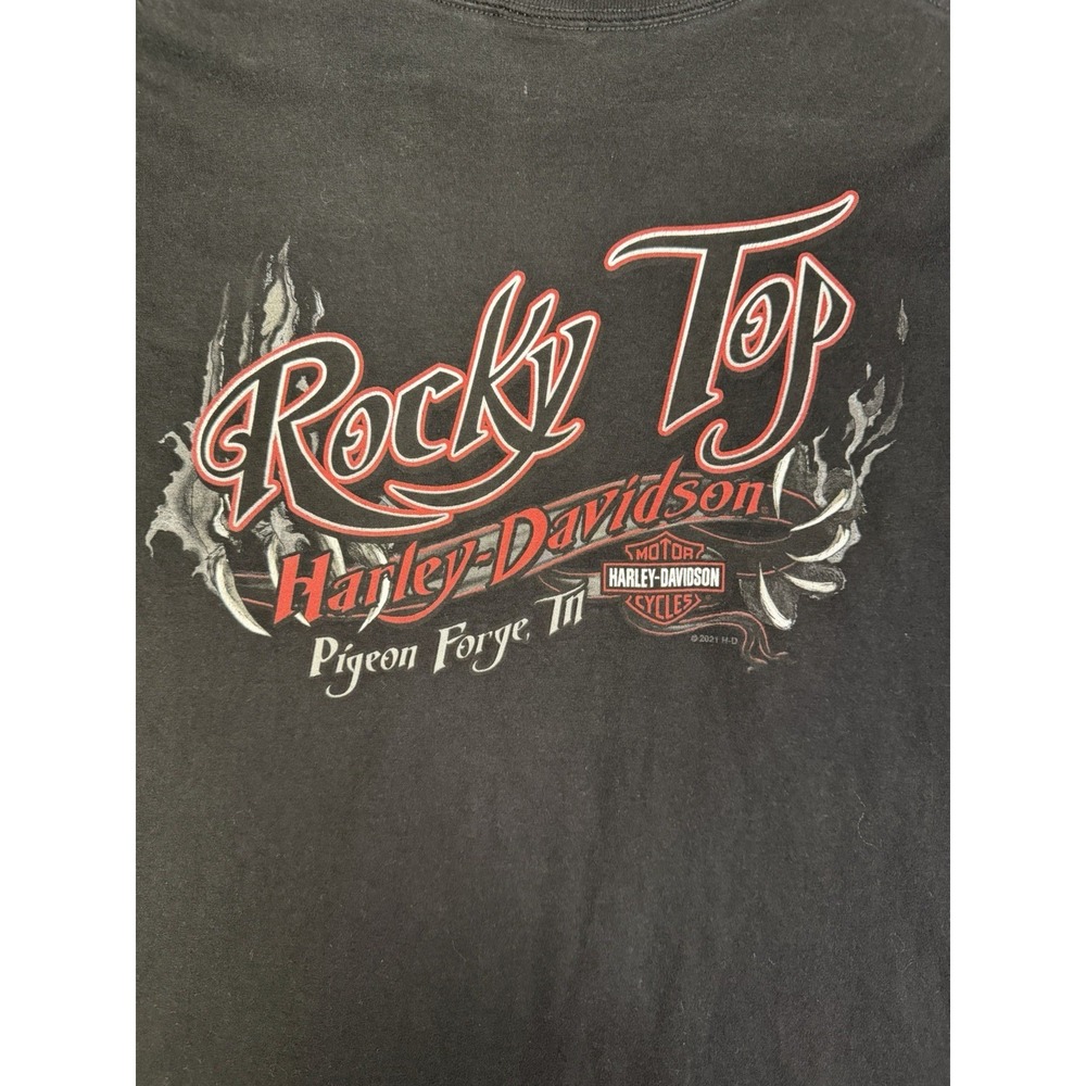 Men's Harley Davidson Motorcycles T-Shirt Size XL Rocky Top Pigeon Forge TN Bear